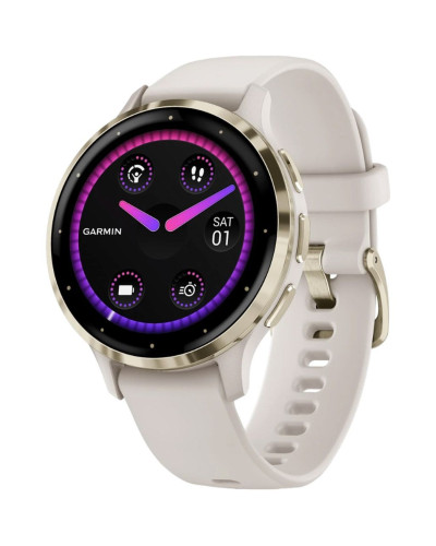 Garmin Venu 3S Soft Gold S. Steel Bezel with Ivory Case and S. Band (010-02785-04/54)