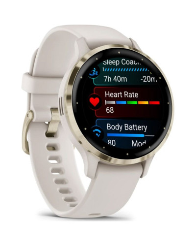 Garmin Venu 3S Soft Gold S. Steel Bezel with Ivory Case and S. Band (010-02785-04/54)