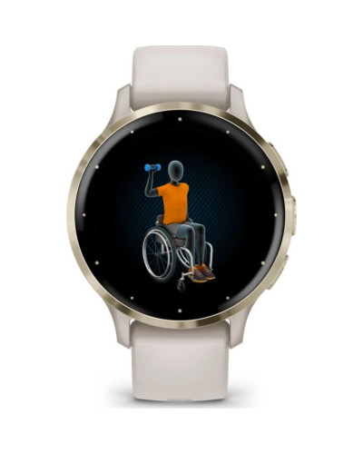 Garmin Venu 3S Soft Gold S. Steel Bezel with Ivory Case and S. Band (010-02785-04/54)