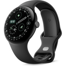 Google Pixel Watch 4 45mm Wi-Fi Matte Black Aluminum case / Obsidian Active Band