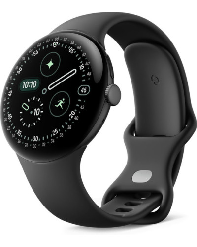 Google Pixel Watch 4 45mm Wi-Fi Matte Black Aluminum case / Obsidian Active Band