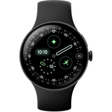 Google Pixel Watch 4 45mm Wi-Fi Matte Black Aluminum case / Obsidian Active Band