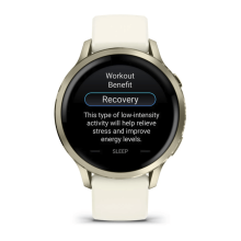 Garmin Venu 4 41 mm Lunar Gold with Bone Silicone Band (010-03013-00/40)