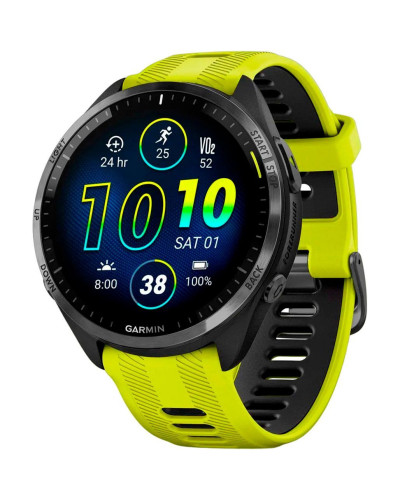 Garmin Forerunner 965 Carbon Gray Titanium Bezel w. Black Case and Amp Yell/Black S. Band (010-02809-02/12)