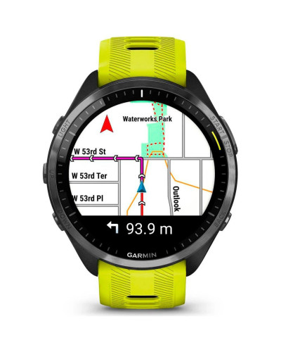 Garmin Forerunner 965 Carbon Gray Titanium Bezel w. Black Case and Amp Yell/Black S. Band (010-02809-02/12)