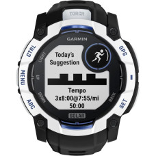 Garmin Instinct 3 50mm Solar Whitestone with Black Band (010-02935-03/43)