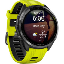 Garmin Forerunner 965 Carbon Gray Titanium Bezel w. Black Case and Amp Yell/Black S. Band (010-02809-02/12)