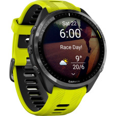 Garmin Forerunner 965 Carbon Gray Titanium Bezel w. Black Case and Amp Yell/Black S. Band (010-02809-02/12)