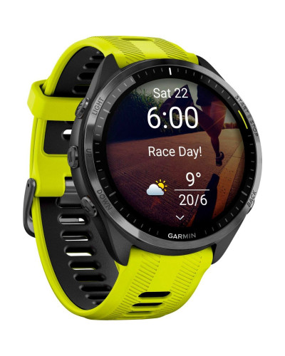 Garmin Forerunner 965 Carbon Gray Titanium Bezel w. Black Case and Amp Yell/Black S. Band (010-02809-02/12)
