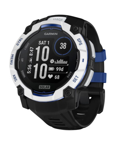 Garmin Instinct 3 50mm Solar Whitestone with Black Band (010-02935-03/43)