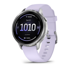 Garmin Venu 4 41 mm Silver with Periwinkle Silicone Band (010-03013-01/41)