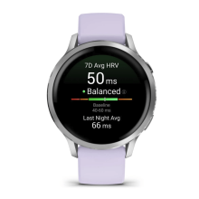 Garmin Venu 4 41 mm Silver with Periwinkle Silicone Band (010-03013-01/41)