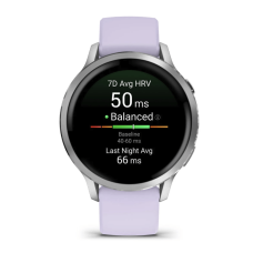 Garmin Venu 4 41 mm Silver with Periwinkle Silicone Band (010-03013-01/41)