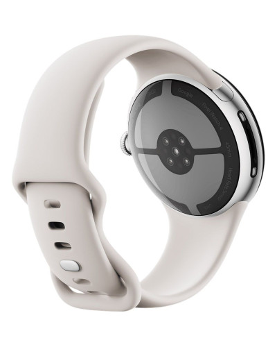 Google Pixel Watch 4 45mm Wi-Fi Polished Silver Aluminum case / Porcelain Active Band