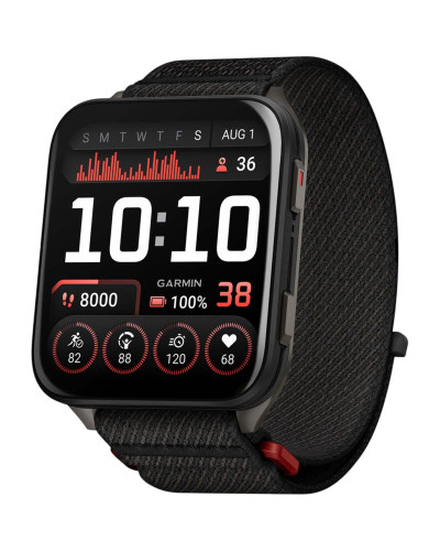 Garmin Venu X1 Black with Slate Titanium Caseback and Black ComfortFit Nylon Band (010-02980-00/02/13)