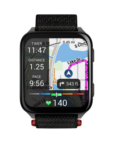 Garmin Venu X1 Black with Slate Titanium Caseback and Black ComfortFit Nylon Band (010-02980-00/02/13)