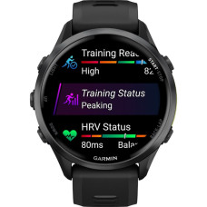 Garmin Forerunner 970 Carbon Gray DLC Titanium Black Case w. Black/Translucent Band (010-02969-00/10/60)