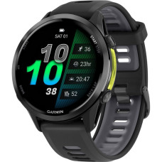 Garmin Forerunner 970 Carbon Gray DLC Titanium Black Case w. Black/Translucent Band (010-02969-00/10/60)