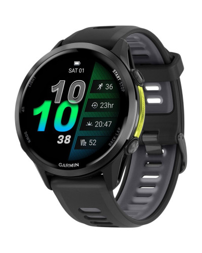 Garmin Forerunner 970 Carbon Gray DLC Titanium Black Case w. Black/Translucent Band (010-02969-00/10/60)