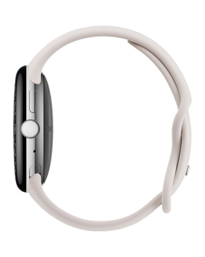 Google Pixel Watch 4 45mm Wi-Fi Polished Silver Aluminum case / Porcelain Active Band