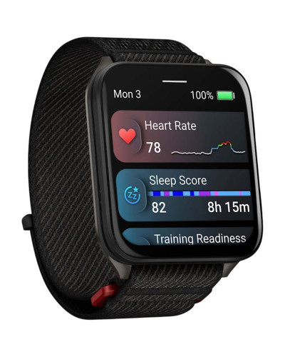 Garmin Venu X1 Black with Slate Titanium Caseback and Black ComfortFit Nylon Band (010-02980-00/02/13)