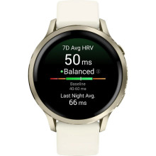 Garmin Venu 4 41mm Lunar Gold with Bone Silicone Band (010-03013-00)