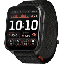 Garmin Venu X1 Black with Slate Titanium Caseback and Black ComfortFit Nylon Band (010-02980-00/02)