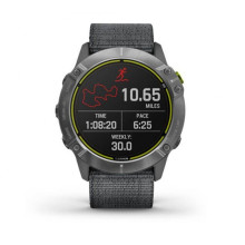 Garmin Enduro Steel with Gray UltraFit Nylon Strap (010-02408-00/10)