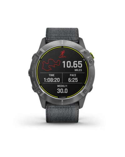 Garmin Enduro Steel with Gray UltraFit Nylon Strap (010-02408-00/10)