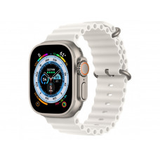 Apple Watch Ultra GPS + Cellular 49mm Titanium Case with White Ocean Band (MNH83/MNHF3/MNHM3)