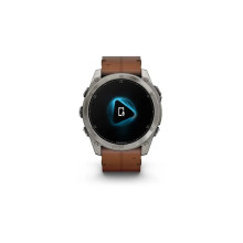 Garmin Fenix 8 51mm AMOLED Sapphire Carbon grey DLC w. Chestnut Leather Band (010-02905-40)