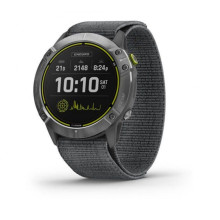 Garmin Enduro Steel with Gray UltraFit Nylon Strap (010-02408-00/10)