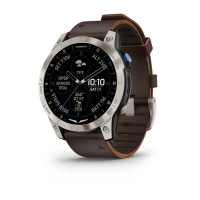 Garmin D2 Mach 1 Aviator Smartwatch with Oxford Brown Leather Band (010-02582-54/55)