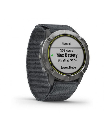 Garmin Enduro Steel with Gray UltraFit Nylon Strap (010-02408-00/10)