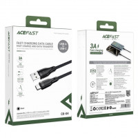 DataCable Acefast (60W/3A)(USB=>TypeC) black (C8-04)