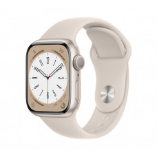 Apple Watch Series 8 GPS + Cellular 45mm Starlight Aluminum Case w. Starlight S. Band - M/L (MNVQ3)
