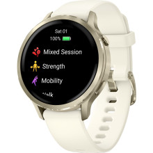 Garmin Venu 4 41mm Lunar Gold with Bone Silicone Band (010-03013-00)