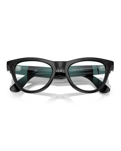 Ray-Ban Meta Skyler Standard - Shiny Black / Clear (RW4010 601/SB 52-20)