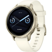 Garmin Venu 4 41mm Lunar Gold with Bone Silicone Band (010-03013-00)