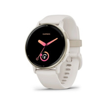 Garmin vivoactive 5 Cream Gold Aluminum Bezel with Ivory Case and Silicone Band (010-02862-11)