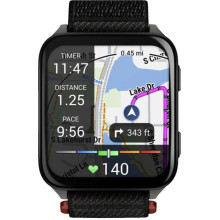 Garmin Venu X1 Black with Slate Titanium Caseback and Black ComfortFit Nylon Band (010-02980-00/02)