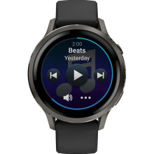 Garmin Venu 4 41mm Slate with Black Silicone Band (010-03013-02)