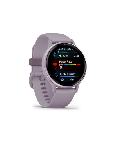 Garmin vivoactive 5 Metallic Orchid Aluminum Bezel with Orchid Case and Silicone (010-02862-13/53)