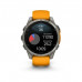 Garmin Fenix 8 47mm AMOLED Sapphire Titanium w. Spark Orange/Graphite Silicone Band (010-02904-10/11)