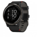 Garmin Venu 2 Slate with Black Leather Band (010-02430-21)