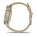 Garmin Venu 4 41mm Lunar Gold with Light Sand Leather Band (010-03013-03)