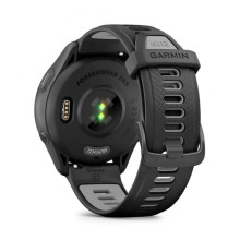 Garmin Forerunner 265 Black Bezel and Case w. Black/Powder Gray Silicone Band (010-02810-00/10)