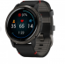 Garmin Venu 2 Slate with Black Leather Band (010-02430-21)
