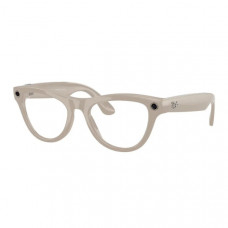 Ray-Ban Meta Skyler Standard - Shiny Chalky Gray / Clear Sapphire Transition (RW4010 6700MF 52-20)