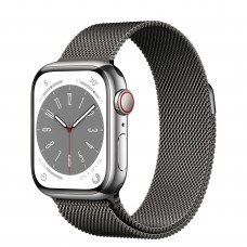 Apple Watch Series 8 GPS + Cellular 45mm Graphite S. Steel Case w. Milanese Loop Graphite (MNKW3/MNKX3)